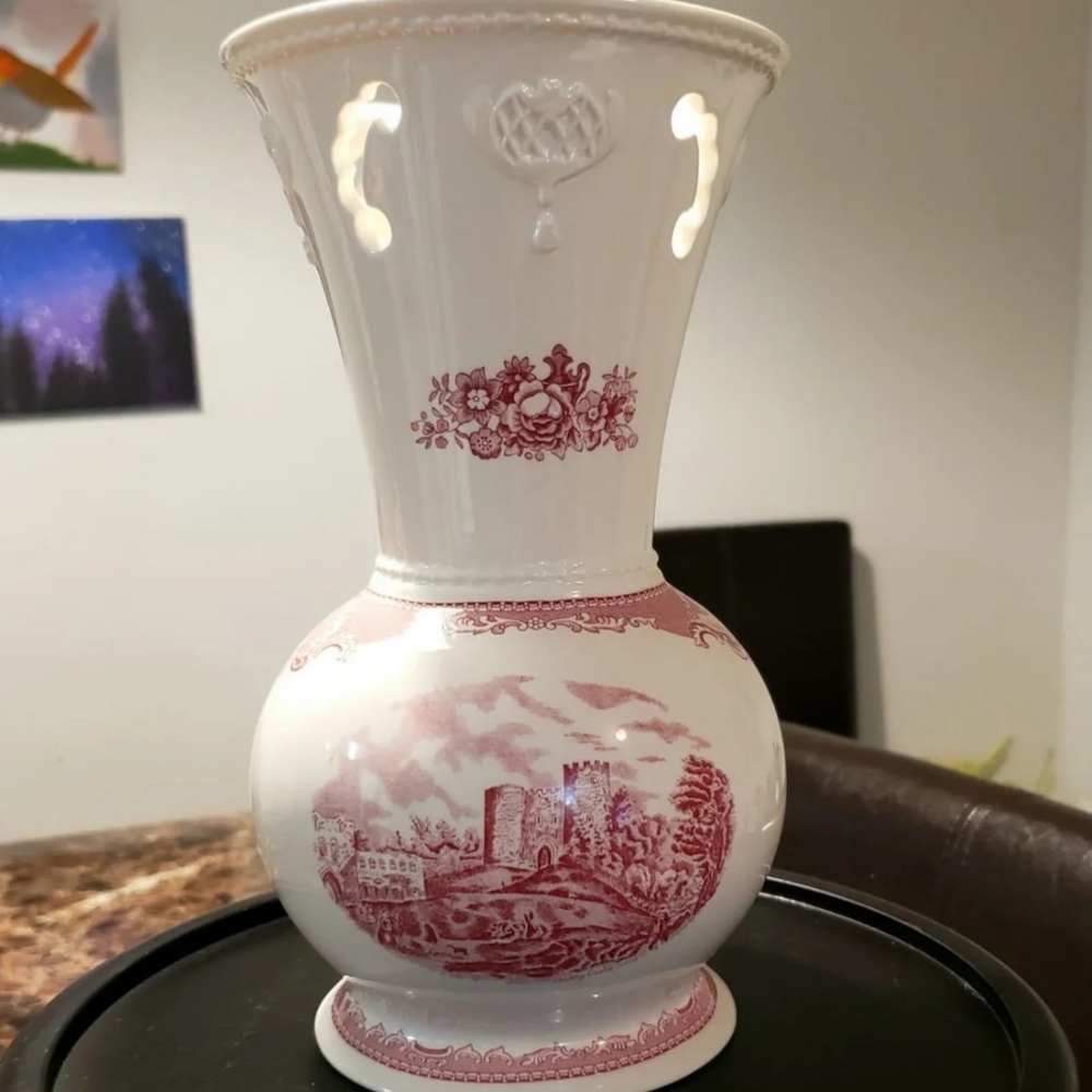 Johnson Bros Vase - Old British Castles.
9.5"